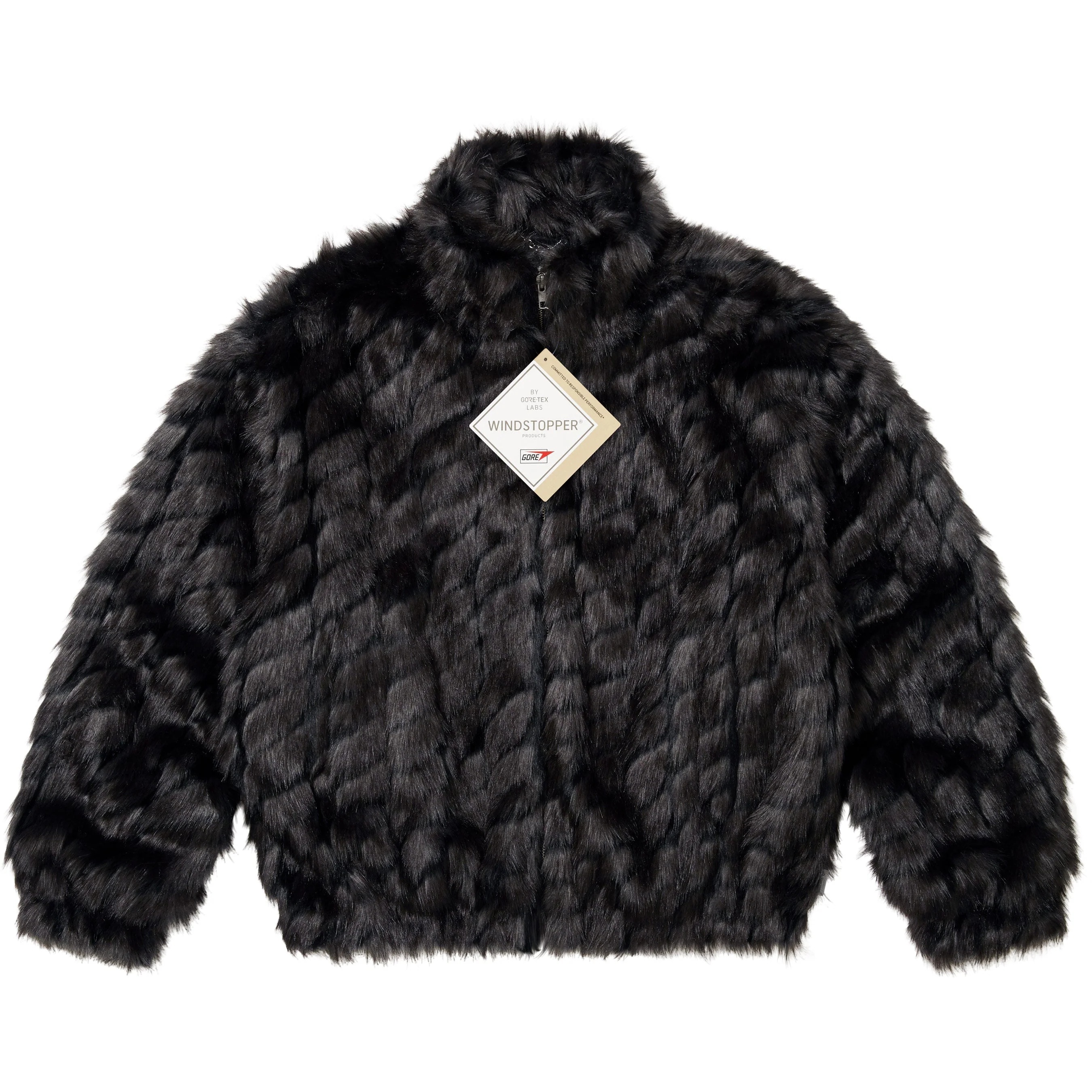 2-Tone WINDSTOPPER® Faux Fur Jacket view 9